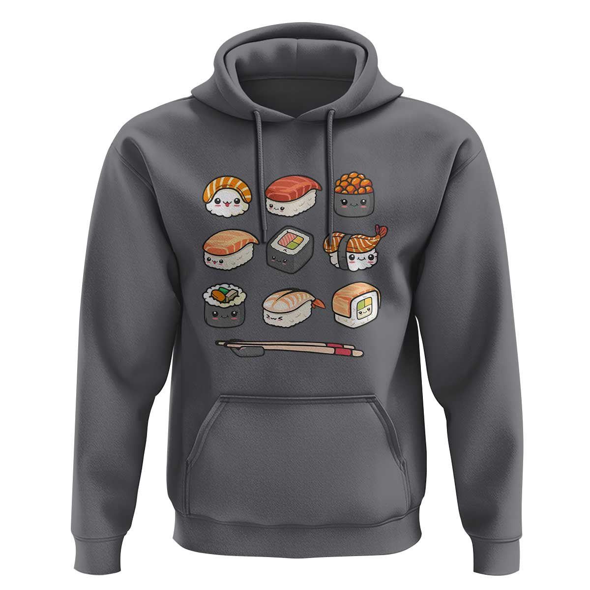 Kawaii Sushi Set Hoodie Japanese Food Lover Anime Otaku Manga