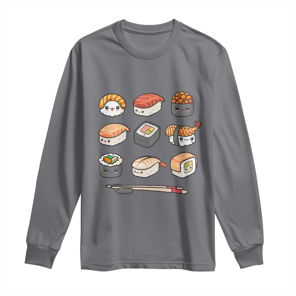 Kawaii Sushi Set Long Sleeve Shirt Japanese Food Lover Anime Otaku Manga