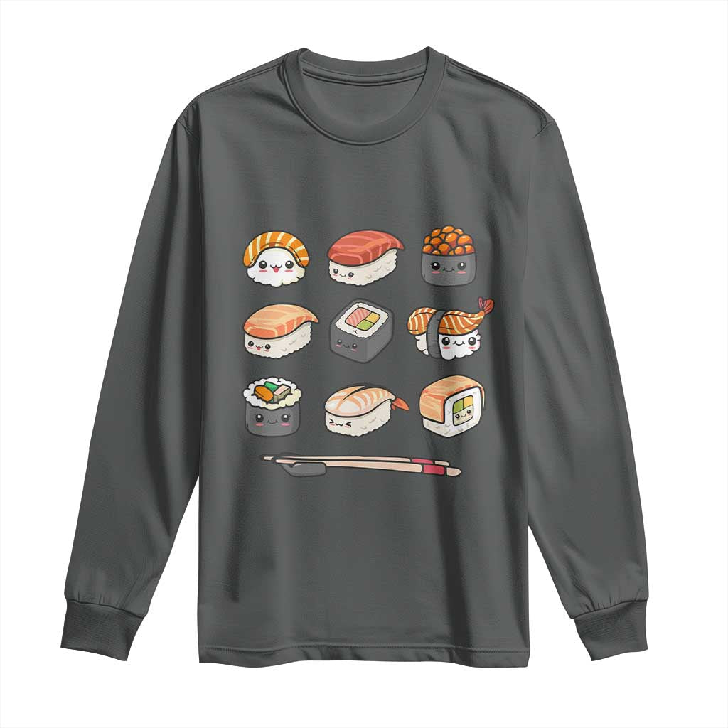 Kawaii Sushi Set Long Sleeve Shirt Japanese Food Lover Anime Otaku Manga