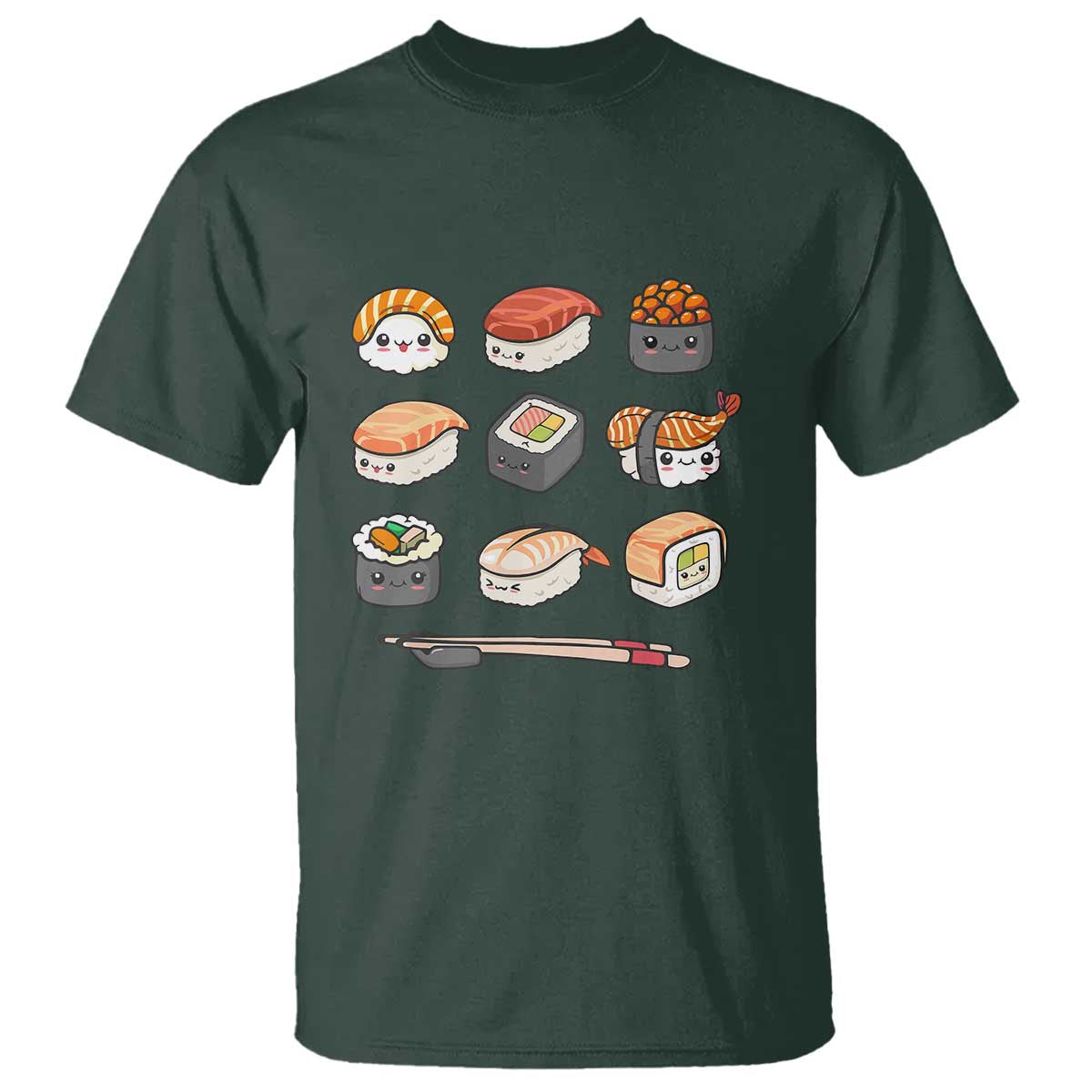 Kawaii Sushi Set T Shirt Japanese Food Lover Anime Otaku Manga