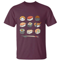 Kawaii Sushi Set T Shirt Japanese Food Lover Anime Otaku Manga