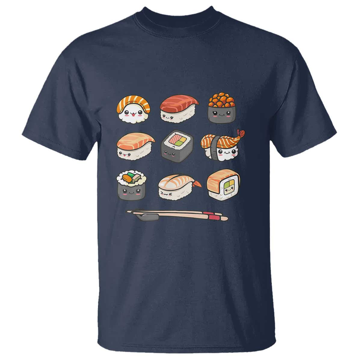 Kawaii Sushi Set T Shirt Japanese Food Lover Anime Otaku Manga