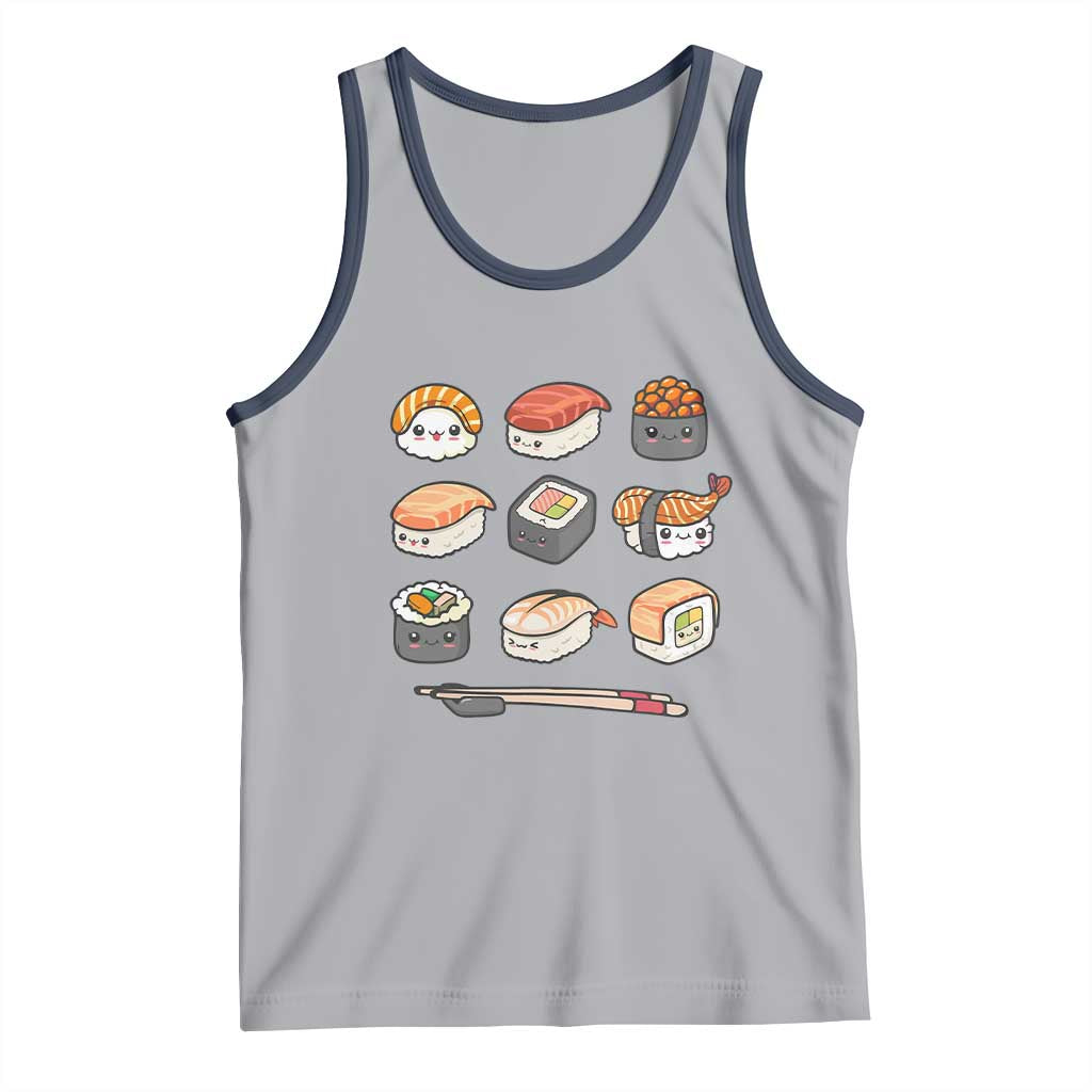 Kawaii Sushi Set Tank Top Japanese Food Lover Anime Otaku Manga