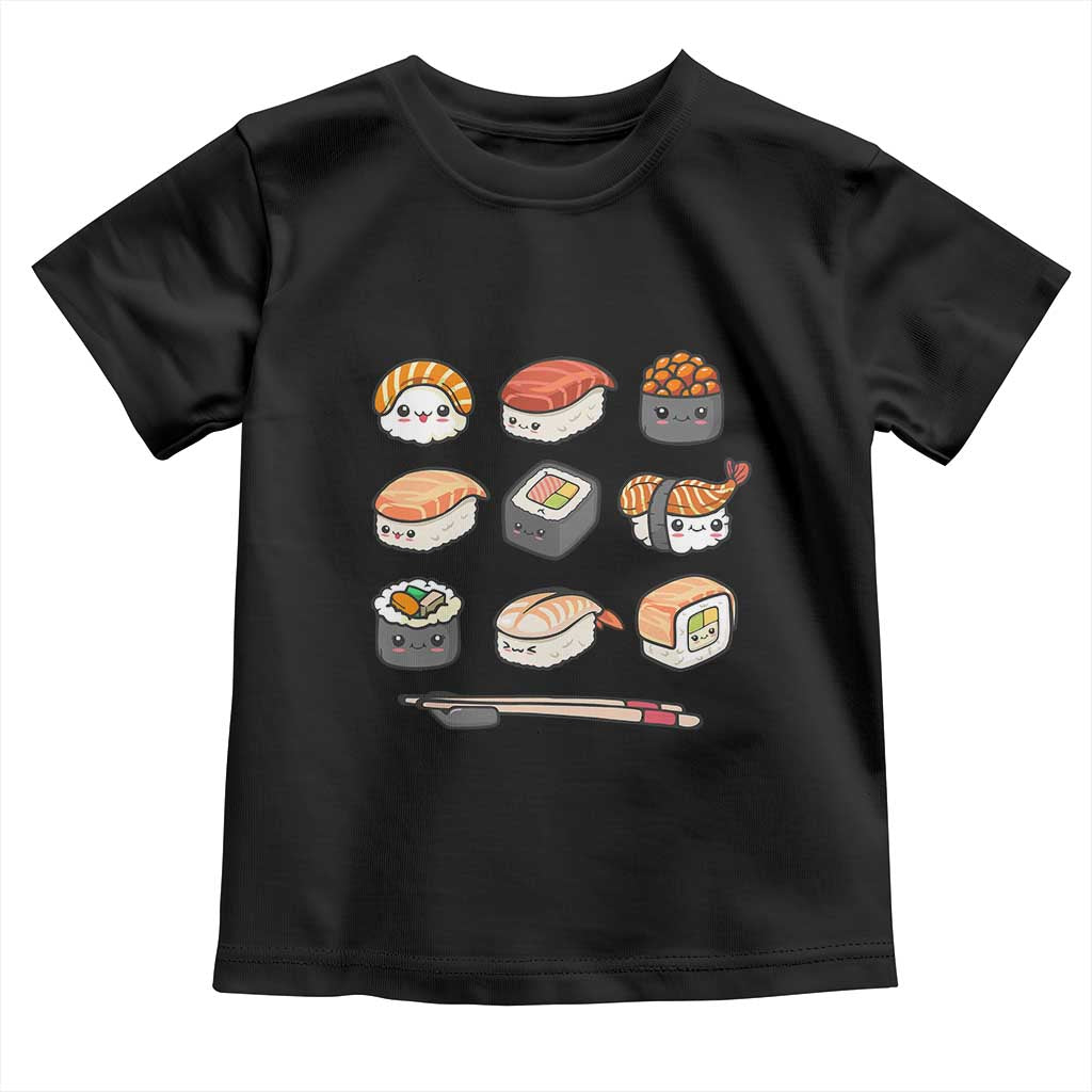 Kawaii Sushi Set Toddler T Shirt Japanese Food Lover Anime Otaku Manga