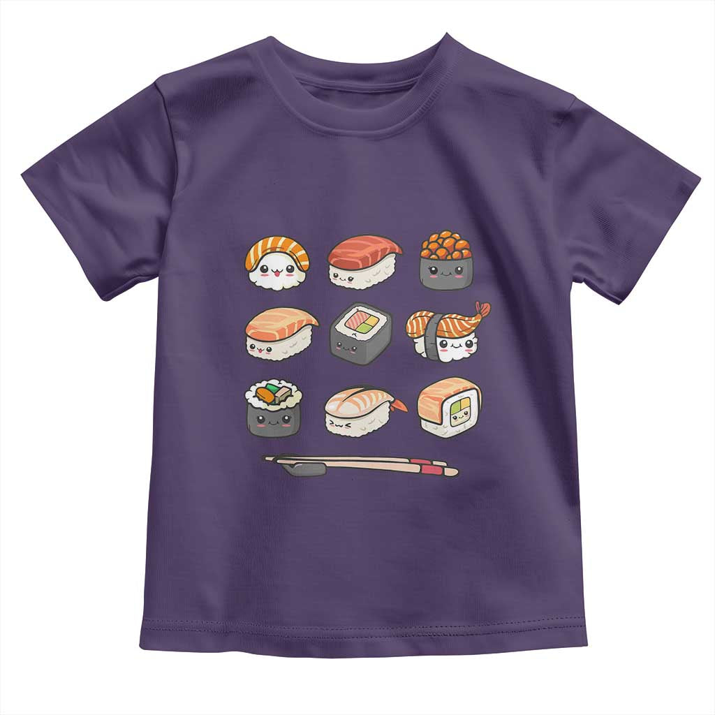 Kawaii Sushi Set Toddler T Shirt Japanese Food Lover Anime Otaku Manga