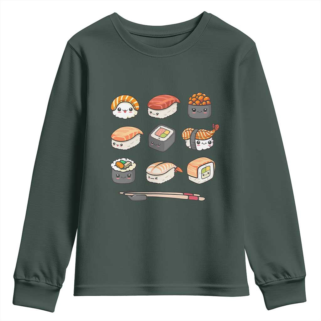 Kawaii Sushi Set Youth Sweatshirt Japanese Food Lover Anime Otaku Manga
