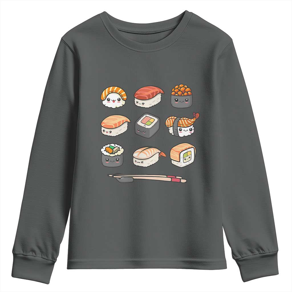Kawaii Sushi Set Youth Sweatshirt Japanese Food Lover Anime Otaku Manga