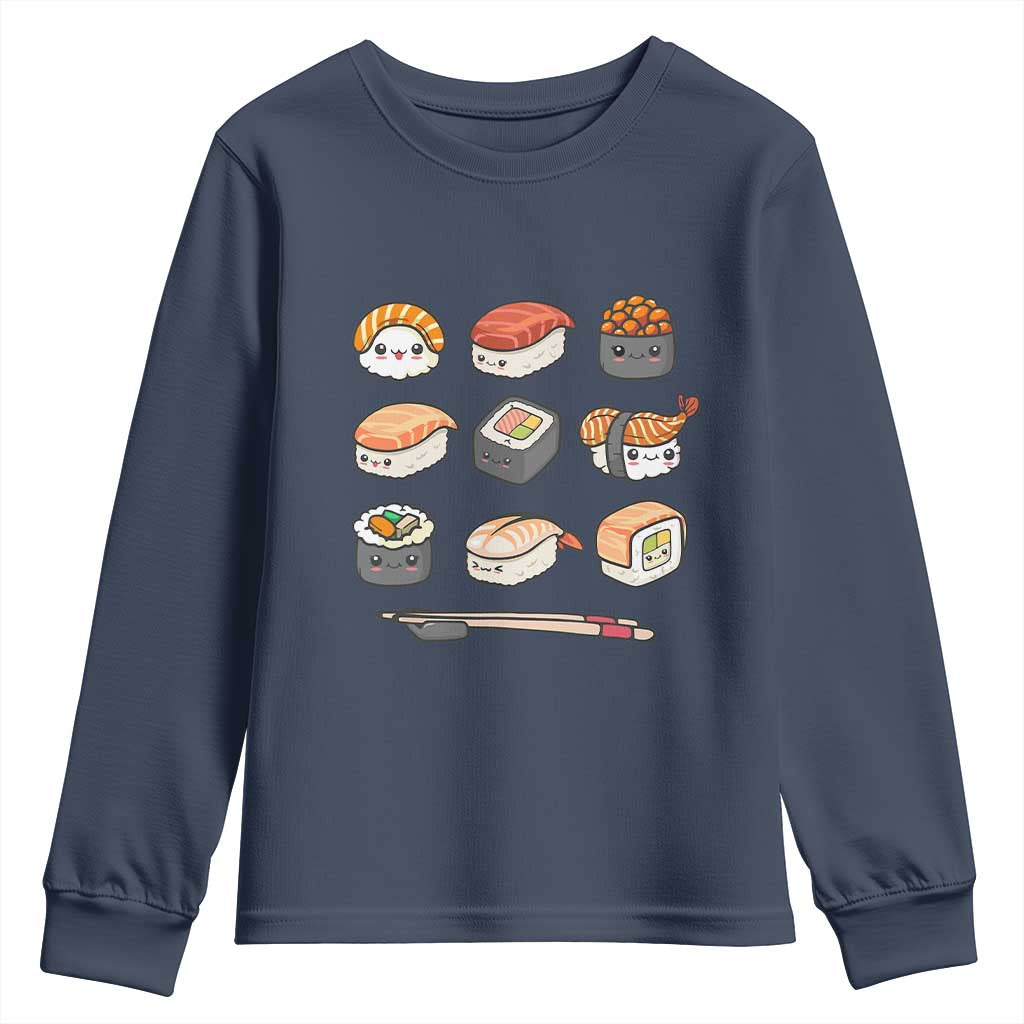 Kawaii Sushi Set Youth Sweatshirt Japanese Food Lover Anime Otaku Manga