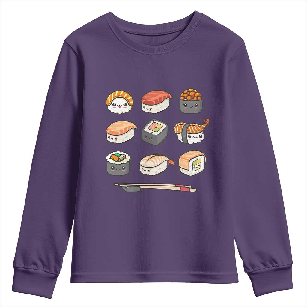 Kawaii Sushi Set Youth Sweatshirt Japanese Food Lover Anime Otaku Manga