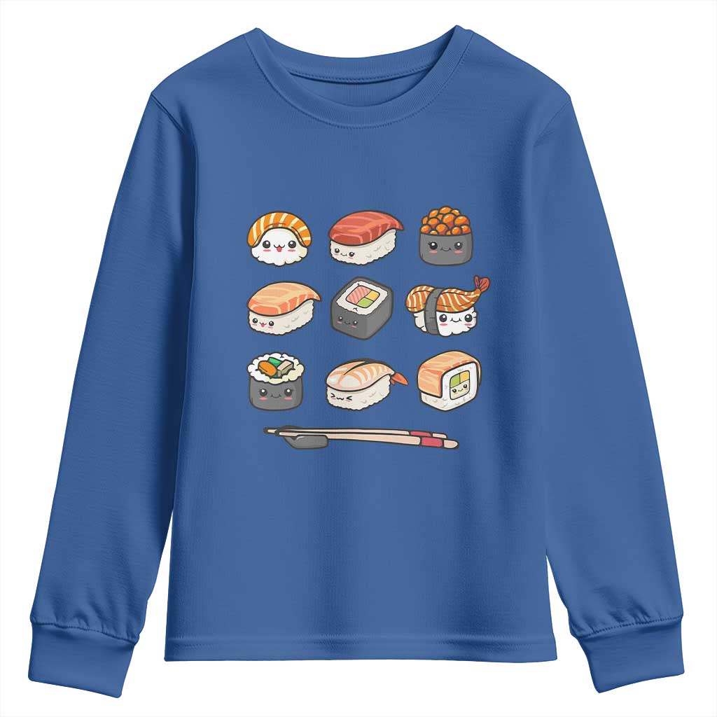 Kawaii Sushi Set Youth Sweatshirt Japanese Food Lover Anime Otaku Manga