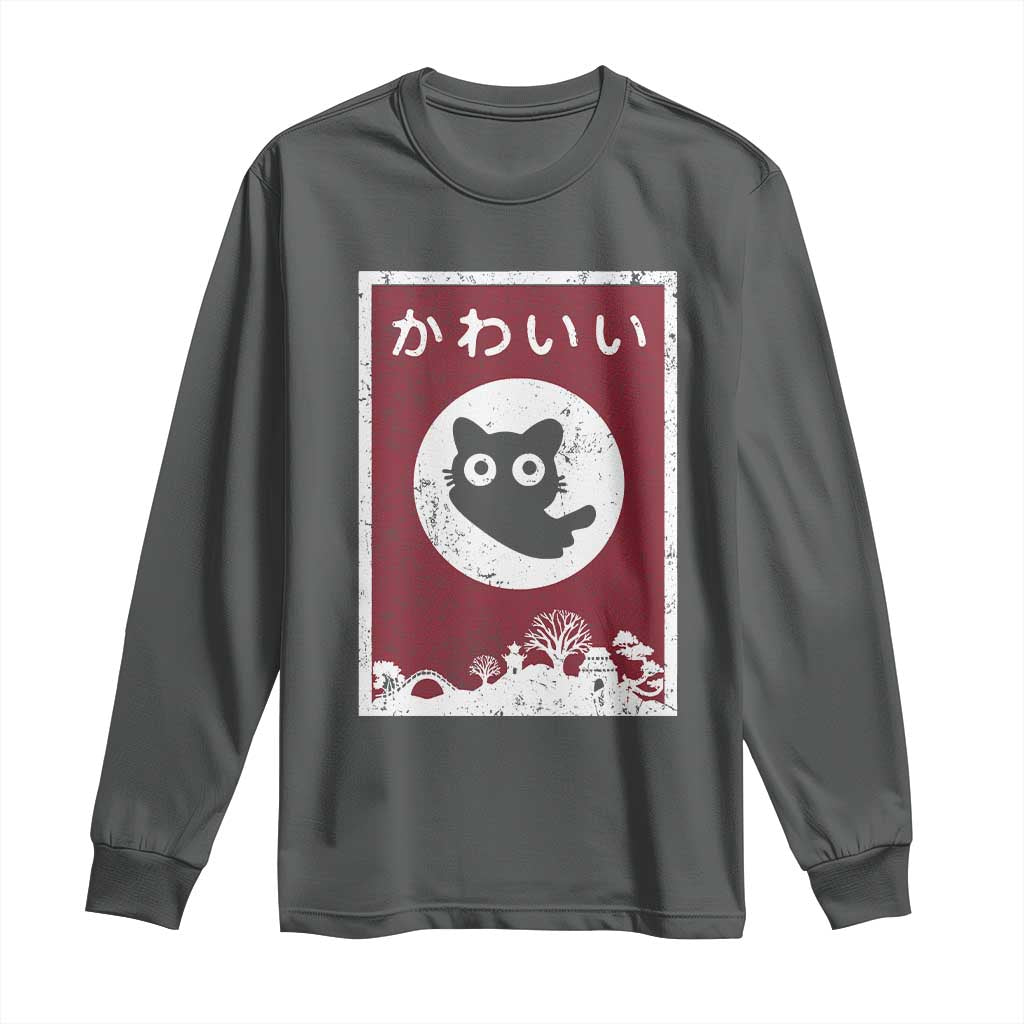 Japanese Kawaii Cat Long Sleeve Shirt Anime Otaku Manga Japan Lover