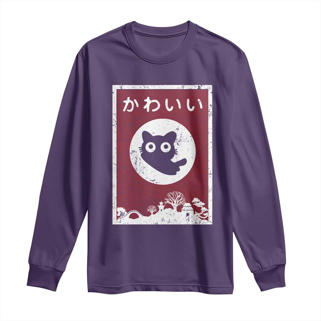 Japanese Kawaii Cat Long Sleeve Shirt Anime Otaku Manga Japan Lover