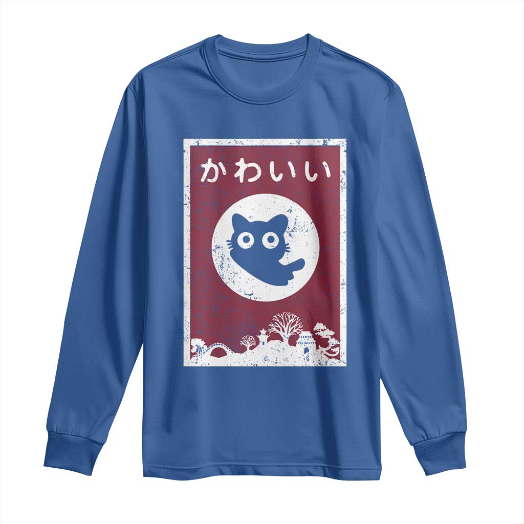 Japanese Kawaii Cat Long Sleeve Shirt Anime Otaku Manga Japan Lover