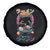 Retro Kawaii Ramen Cat Graphic Spare Tire Cover Cute Anime Japanese Japan Inspo - Wonder Print Shop