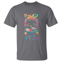 Retro Kawaii Ramen Cat Graphic T Shirt Cute Anime Japanese Japan Inspo - Wonder Print Shop