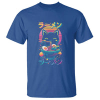Retro Kawaii Ramen Cat Graphic T Shirt Cute Anime Japanese Japan Inspo - Wonder Print Shop