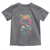 Retro Kawaii Ramen Cat Graphic Toddler T Shirt Cute Anime Japanese Japan Inspo - Wonder Print Shop