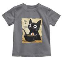 Funny Kawaii Cat Ramen Toddler T Shirt Japanese Noodles Lover Anime Otaku Manga Retro