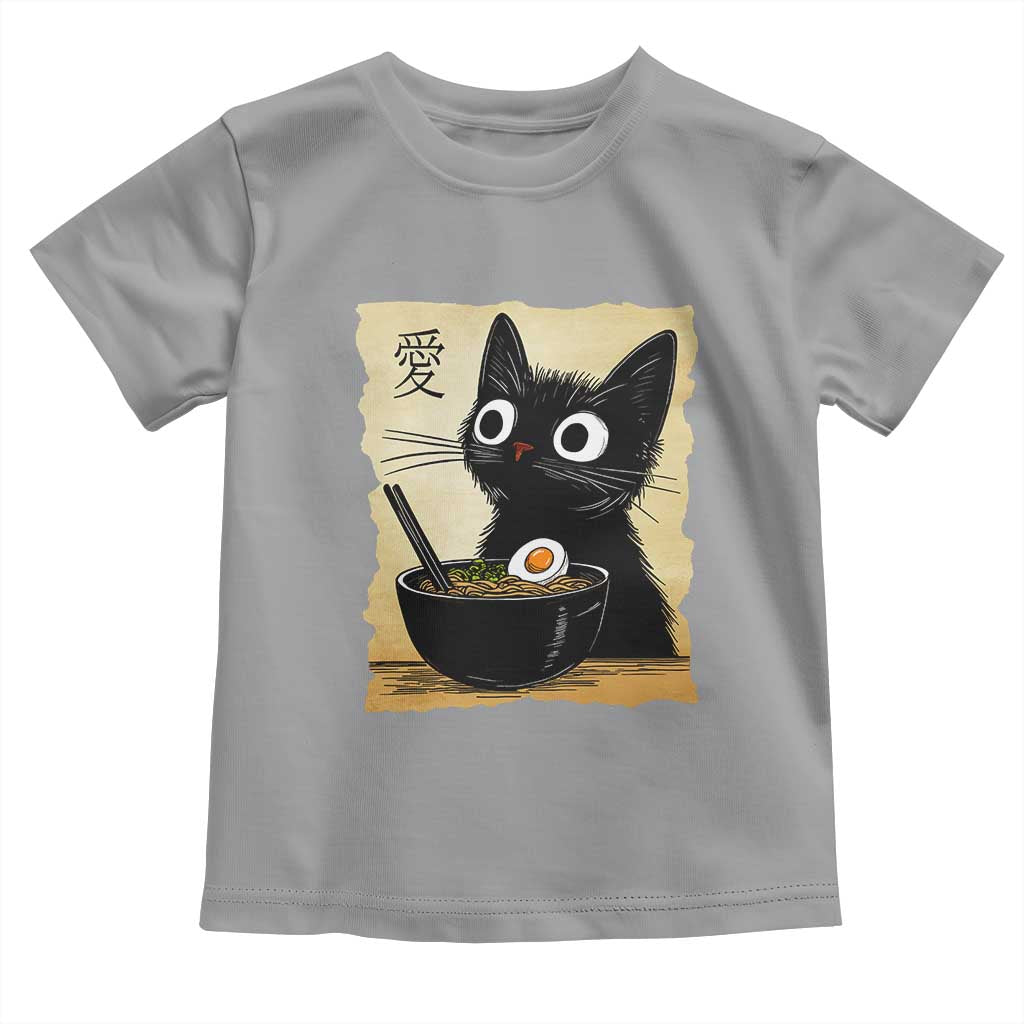 Funny Kawaii Cat Ramen Toddler T Shirt Japanese Noodles Lover Anime Otaku Manga Retro