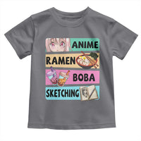 Anime Ramen Boba Sketching Toddler T Shirt Kawaii Otaku Manga Lover Japanese Pop Culture