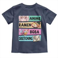 Anime Ramen Boba Sketching Toddler T Shirt Kawaii Otaku Manga Lover Japanese Pop Culture