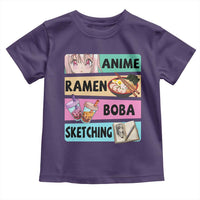 Anime Ramen Boba Sketching Toddler T Shirt Kawaii Otaku Manga Lover Japanese Pop Culture
