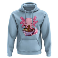 Kawaii Axolotl Eating Ramen Hoodie Japanese Noodles Lover Anime Otaku Manga