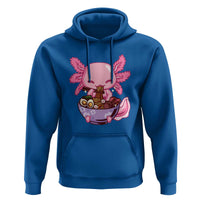 Kawaii Axolotl Eating Ramen Hoodie Japanese Noodles Lover Anime Otaku Manga