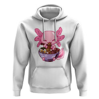 Kawaii Axolotl Eating Ramen Hoodie Japanese Noodles Lover Anime Otaku Manga