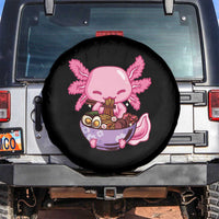 Kawaii Axolotl Eating Ramen Spare Tire Cover Japanese Noodles Lover Anime Otaku Manga