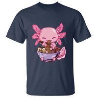 Kawaii Axolotl Eating Ramen T Shirt Japanese Noodles Lover Anime Otaku Manga