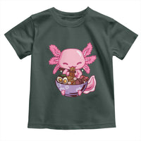 Kawaii Axolotl Eating Ramen Toddler T Shirt Japanese Noodles Lover Anime Otaku Manga