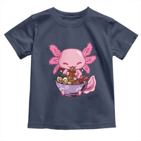 Kawaii Axolotl Eating Ramen Toddler T Shirt Japanese Noodles Lover Anime Otaku Manga