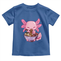 Kawaii Axolotl Eating Ramen Toddler T Shirt Japanese Noodles Lover Anime Otaku Manga