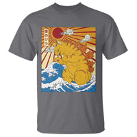 Funny Cat Japanese Anime Kawaii T Shirt Catzilla Meme Retro Vintage Graphic - Wonder Print Shop