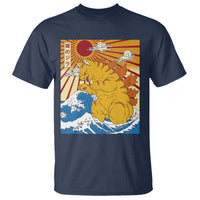 Funny Cat Japanese Anime Kawaii T Shirt Catzilla Meme Retro Vintage Graphic - Wonder Print Shop