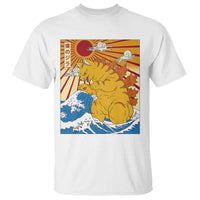 Funny Cat Japanese Anime Kawaii T Shirt Catzilla Meme Retro Vintage Graphic - Wonder Print Shop