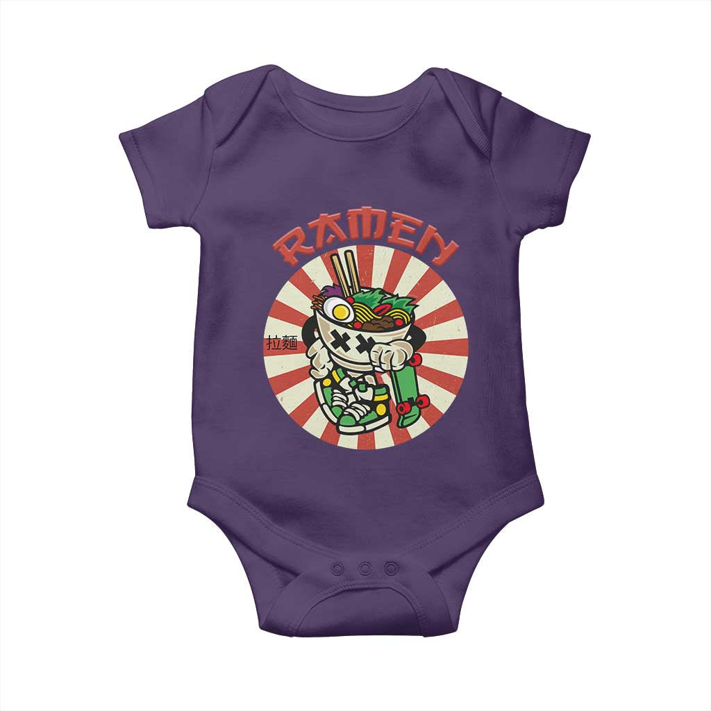Kawaii Japan Ramen Baby Onesie Cute Skater Japanese Noodles Anime Skateboard Lover