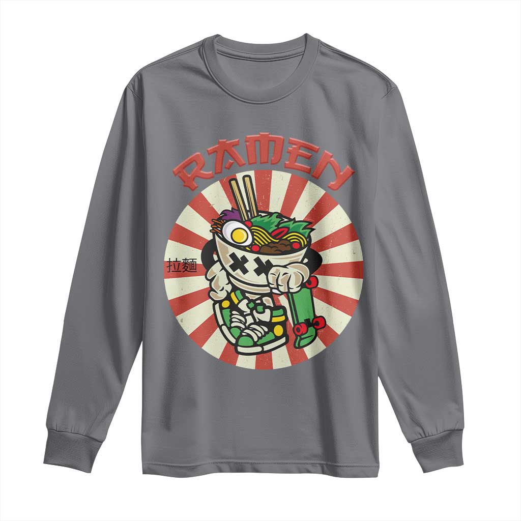 Kawaii Japan Ramen Long Sleeve Shirt Cute Skater Japanese Noodles Anime Skateboard Lover
