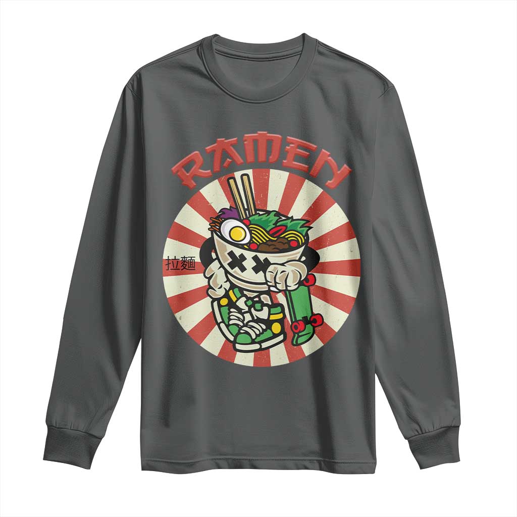Kawaii Japan Ramen Long Sleeve Shirt Cute Skater Japanese Noodles Anime Skateboard Lover