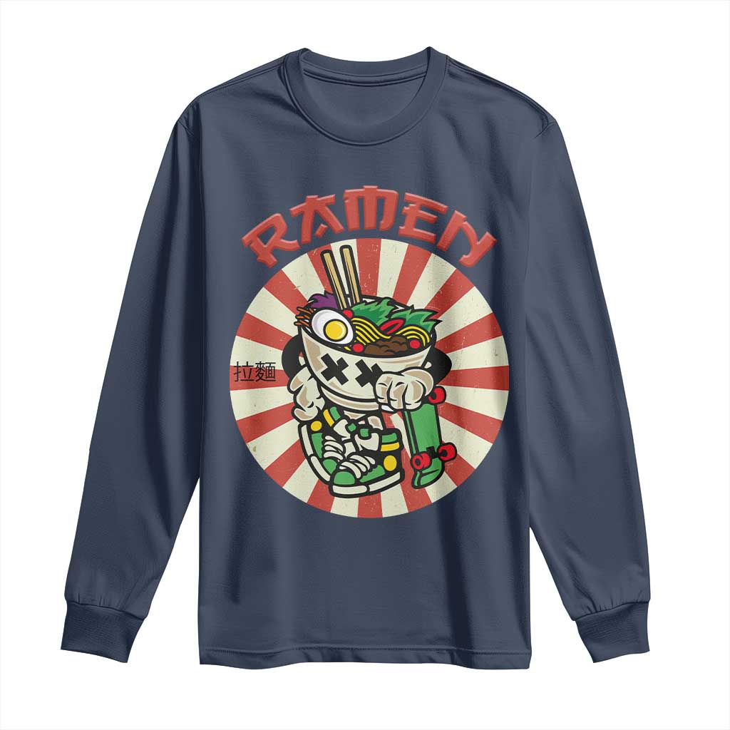 Kawaii Japan Ramen Long Sleeve Shirt Cute Skater Japanese Noodles Anime Skateboard Lover
