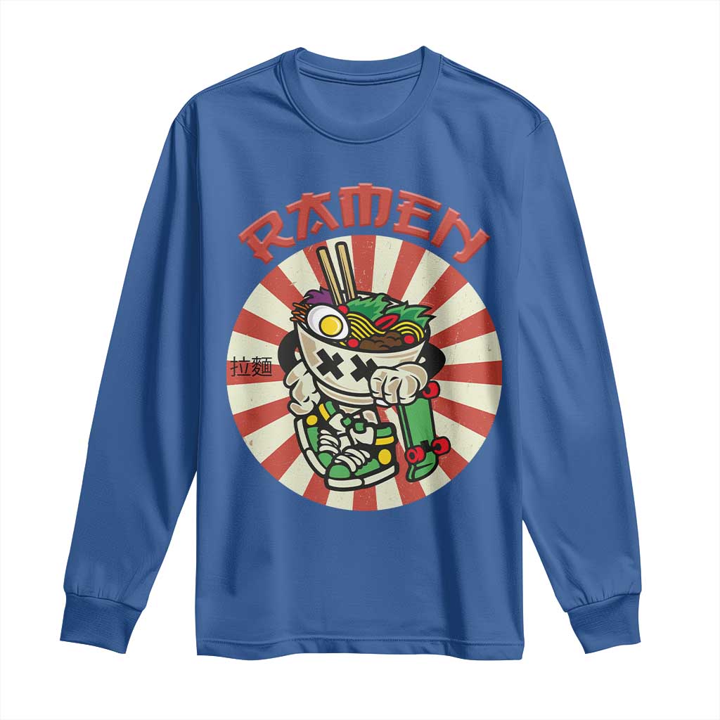 Kawaii Japan Ramen Long Sleeve Shirt Cute Skater Japanese Noodles Anime Skateboard Lover