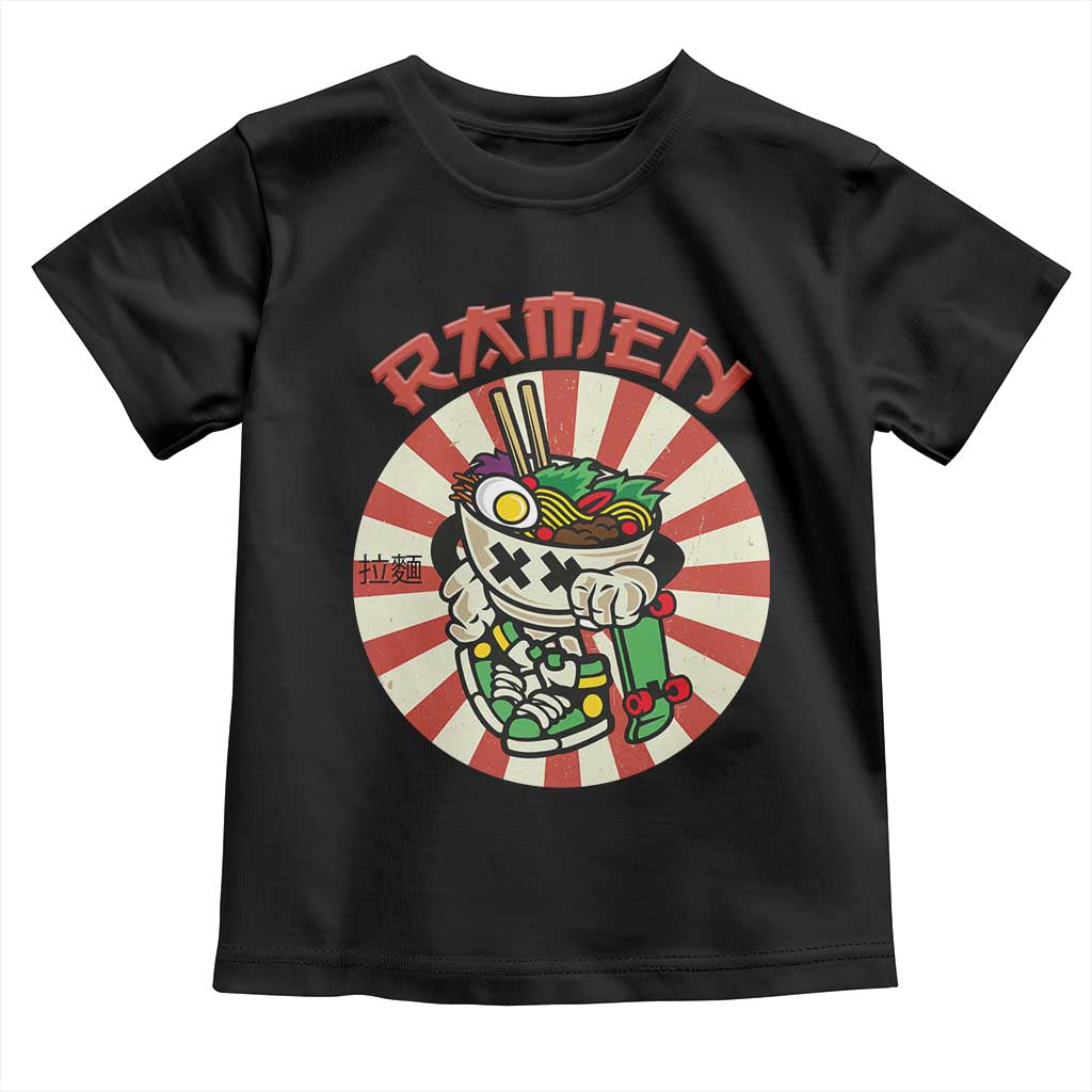 Kawaii Japan Ramen Toddler T Shirt Cute Skater Japanese Noodles Anime Skateboard Lover