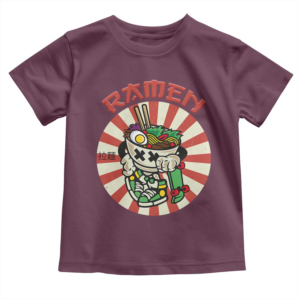 Kawaii Japan Ramen Toddler T Shirt Cute Skater Japanese Noodles Anime Skateboard Lover