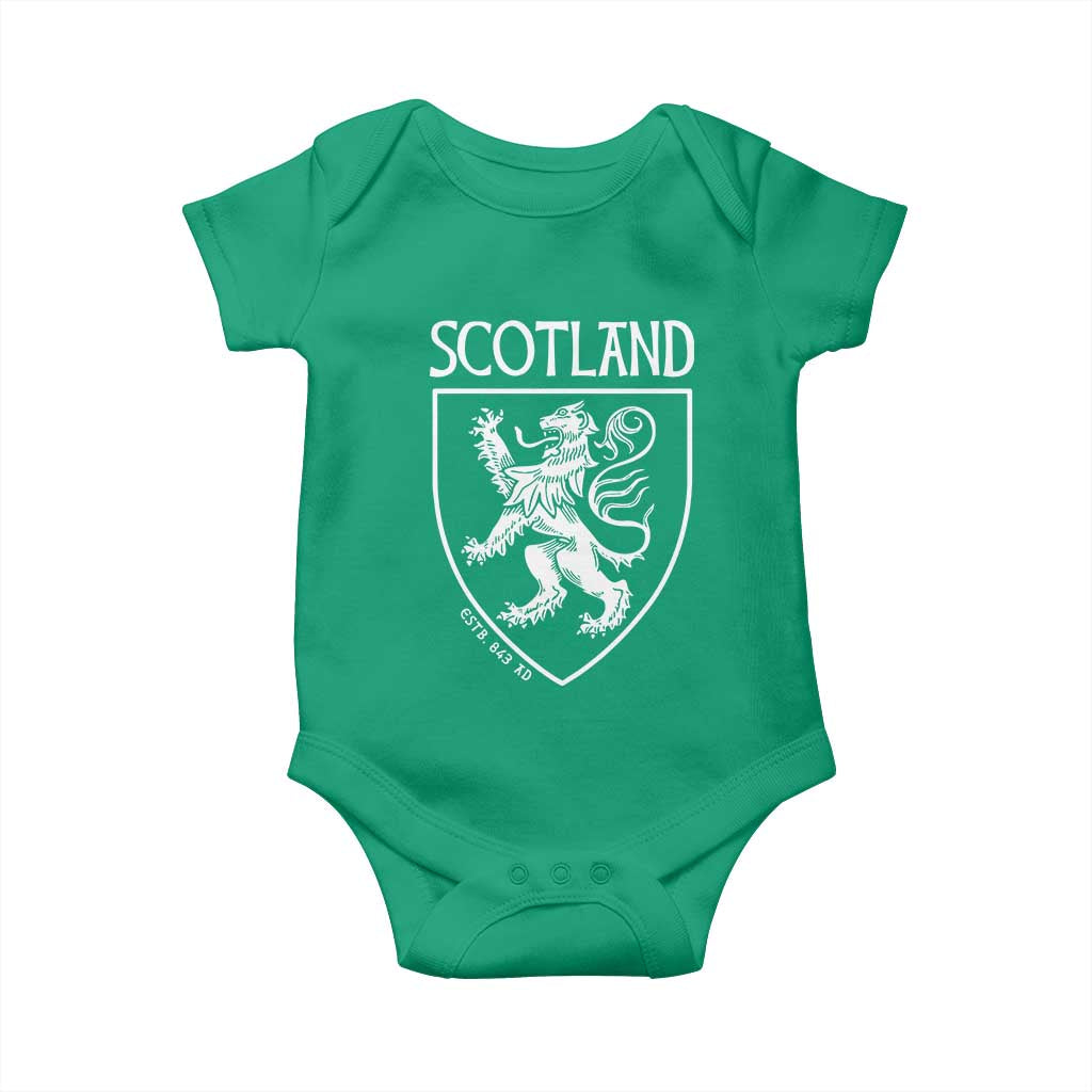 Scotland Lion Rampant Scottish Heritage Pride Graphic Baby Onesie