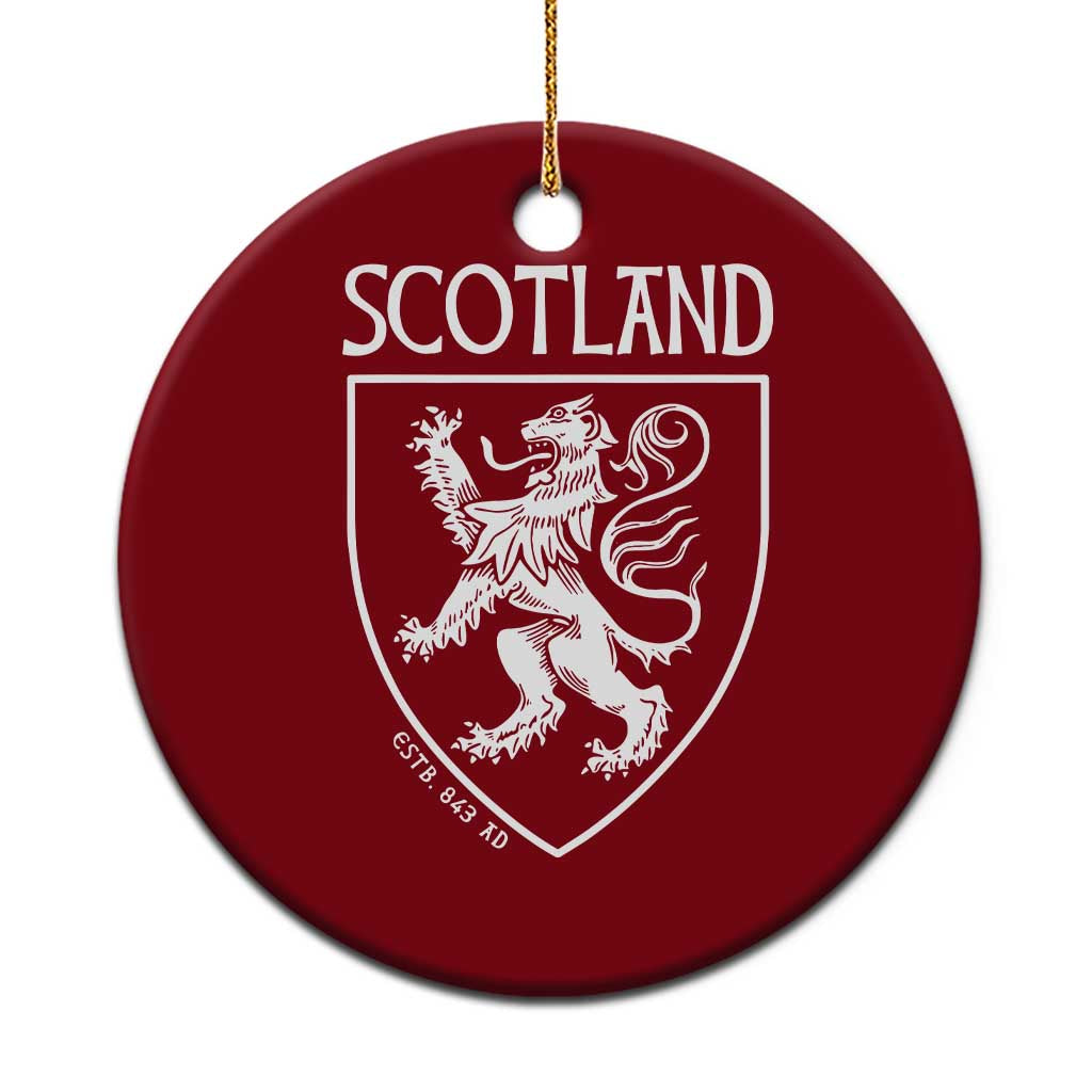 Scotland Lion Rampant Scottish Heritage Pride Graphic Ceramic Ornament
