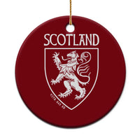 Scotland Lion Rampant Scottish Heritage Pride Graphic Ceramic Ornament