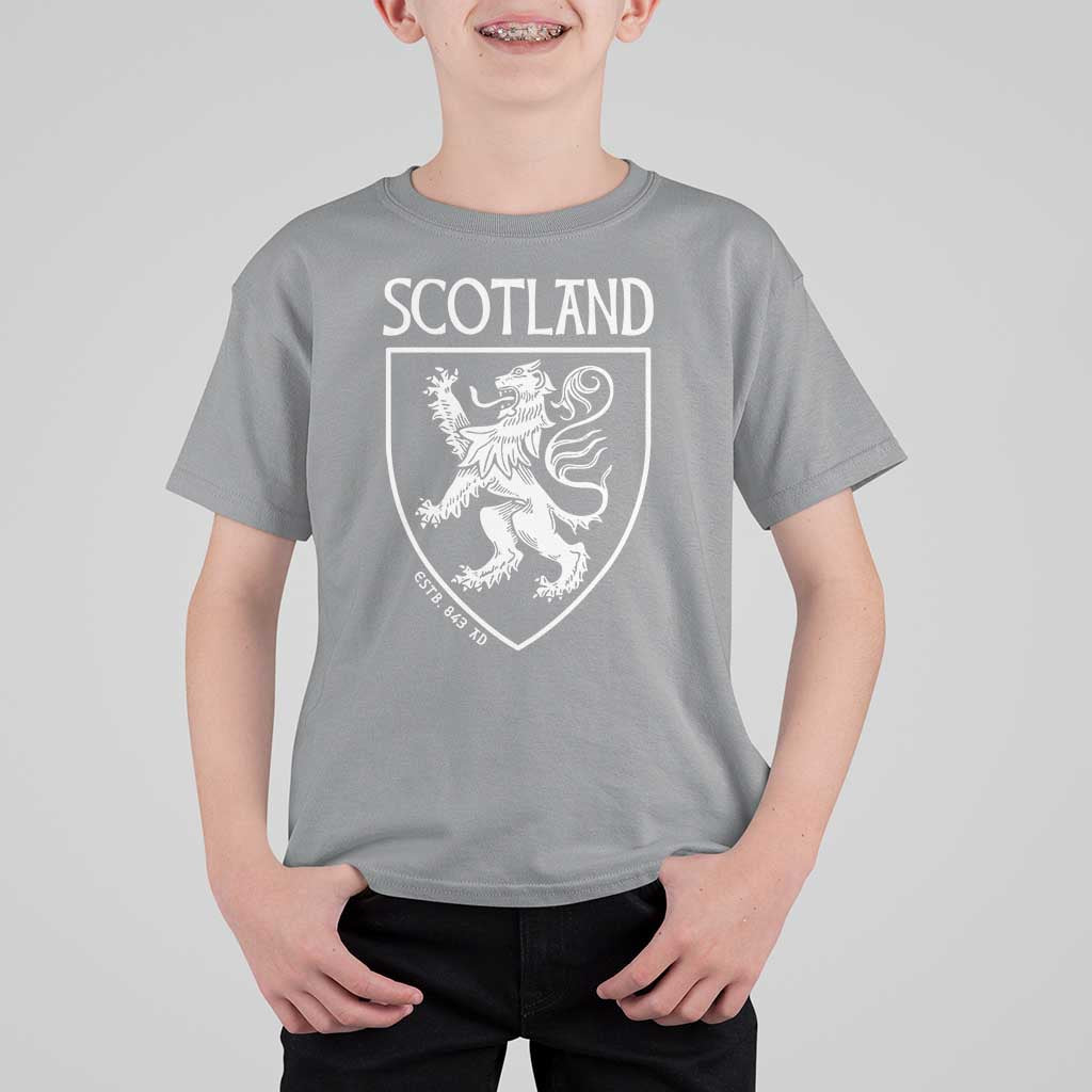 Scotland Lion Rampant Scottish Heritage Pride Graphic T Shirt For Kid