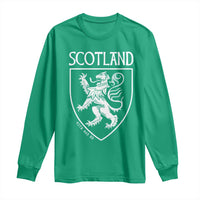 Scotland Lion Rampant Scottish Heritage Pride Graphic Long Sleeve Shirt