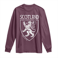 Scotland Lion Rampant Scottish Heritage Pride Graphic Long Sleeve Shirt